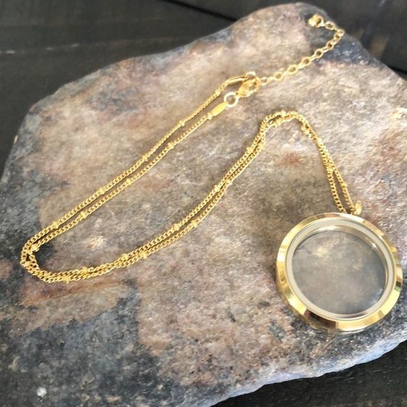 Jewelry - Floating Locket Pendant Stainless STEEL Necklace